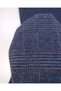 Navy Blue Black Orange Plaid Jacquard Knitted Fabric Cardigan & Sweater Fabric 165X300Cm