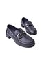 Women's Genuine Leather Winter Waterproof Non-Slip Eva Sole Thick Heeled Classic Shoes - 3