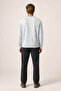 Rummi Patterned Winter New Season Men's Regular Fit Sweatshirt White - 4