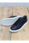 Summer Men's Sporty Shoes Genuine Inner and Outer Leather Faylon Sole with Laces and Orthopedic Features Black Color Sole White - 4