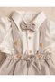 Beige Baby Boy 3-Piece Special Occasion Set with Bow Tie and Hat Detail - 4