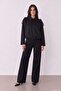 Suede Detailed Women's Jacket Ckt02856 Black