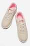 Heart Patterned Studded Leather Women's Sneakers Beige Pink Burgundy - 5