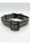 Air Mesh Breathable Soft Dog Collar - Adjustable with Reflective Clip Khaki - 4