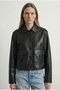Leather Women's Jacket Ckt01776 Black