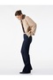 Slim Fit Spanish Flare Cotton Denim Trousers - Flare Jeans - 2