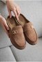 Women'S, Suede Look, Metal Buckle, Daily, Casual, Comfort Slippers - 8