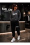 New Season Unisex Sweatshirt and Trackpants Bro Printed Set - 2
