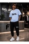 New Season Unisex T-Shirt and Sweatpants Bro Printed Set - 2