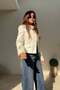 Napoleon Embroidered Jacket Ecru - 5