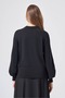 205 Zipper Detail Tricot Tunic Black - 3