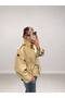 Women's Stand Collar Belted Buttoned Trench Coat - 8