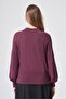 205 Zipper Detail Tricot Tunic Bordo - 3
