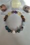 Certified Moonstone, Apatite, Aquamarine, Tiger's Eye, Citrine, Amethyst, Hematite Natural Stone Bracelet