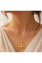Flower Pendant Necklace for Women – 18K Gold PVD Coated Stainless Steel, Single Chain, Anti-Tarnish - 4