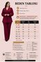 Women's Stone Embroidered Crepe Jacket Trousers Suit Stylish Double Suit 36-48 46417 - 2