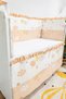 Coffee Ruffle 70X130 Furniture Crib Edge Protector Set - 4 Piece Dream Series - 4