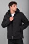 Segmented Softsheel Winter Coat with Fur Inside Kmd 889_50523-1 - 2