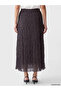 Lcwaikiki Classic Brown Polka Dot Pleated Skirt with Elastic Waist - 5