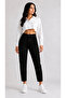 Nrt Marnie Black Lycra Stretchy Super High Waist Mom Jeans Pants