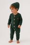 Girl 7 Boy / Unisex Baby Romper Set Teddy Bear Detailed Buttoned 2-Piece Romper and Beanie Set - 6