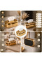 Gold Napkin Holder Stylish and Modern Design Decorative Tabletop Napkin Box with a Shiny Appearance - 3