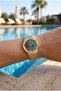 Gold Women's Wristwatch |   32mm Stainless Steel Case, Green Dial - 3
