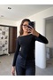 Stitch Detail Infinite Fabric Blouse - Black - 4
