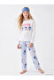 Lcw Ecru Stitch Printed Girls' Pajama Set