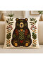 Forest Animals 3D Embroidery-Looking Digital Printed Cushion Cover 43X43Cm– (Double Sided) - 6