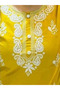 Yellow Cotton Kameez Salwar & Dupatta - PMM19249 | Yellow-Size:M-38-Inches - 5