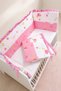 Pink Ruffled 70X130 Furniture Crib Edge Protector Set - 4 Piece Dream Series - 5