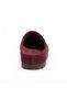 Mk410 Burgundy Genuine Suede Leather Full Covered Cork Sole Unisex Orthopedic Sabo Slippers - 8