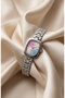 Women's Steel Watch Silver Color & Retro Dial Vintage Old Money Rectangular Case Elegant Stylish Women's Wristwatch |   Limited Edition 2026 - 4