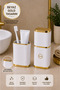 White Multi-Purpose Travel Box Toothbrush Makeup Brush Personal Care Organizer with Cup
