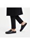 Mk410 Black Genuine Leather Full Covered Cork Sole Unisex Orthopedic Sabo Slippers - 4