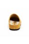 Mw410 Yellow Genuine Suede Leather with Real Wool Inside, Winter Full-Covered Cork Sole Unisex Orthopedic Sabo Slippers - 2