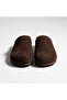 Mk410 Brown Genuine Suede Leather Full Covered Cork Sole Unisex Orthopedic Sabo Slippers - 4