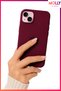 Vişne Soft Inside Velvet Launch Silicone Case for iPhone 13/14 - 2