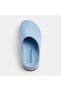 Mk410 Baby Blue Genuine Suede Leather Full Covered Cork Sole Unisex Orthopedic Sabo Slippers - 5
