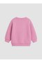 Pink Floral Embroidered Baby Girl Tracksuit Set 3 Yarn Threaded Embroidery - 3