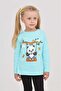 Girl's Swinging Panda Printed Sweatshirt - 3