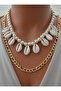 Necklace - Gold Color - - 4