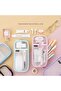 Transparent Mesh Zippered Pen Holder Large Capacity Pastel Pencil Case Organizer Color Options Available - 2