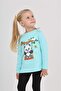 Girl's Swinging Panda Printed Sweatshirt - 4