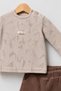 Baby Boy Brown Convivial Cotton 3-Piece Set - 4