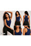 Women's 4-Piece Strappy Athlete Set – Basic Daily Underwear Athlete – White Black Navy Blue Gray - 4
