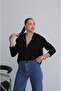 Black Knitted Hooded Sweater Cardigan