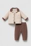 Baby Boy Brown Convivial Cotton 3-Piece Set - 2