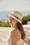 Children's Straw Hat with Colorful Pompom Detail for Summer Beach - 2